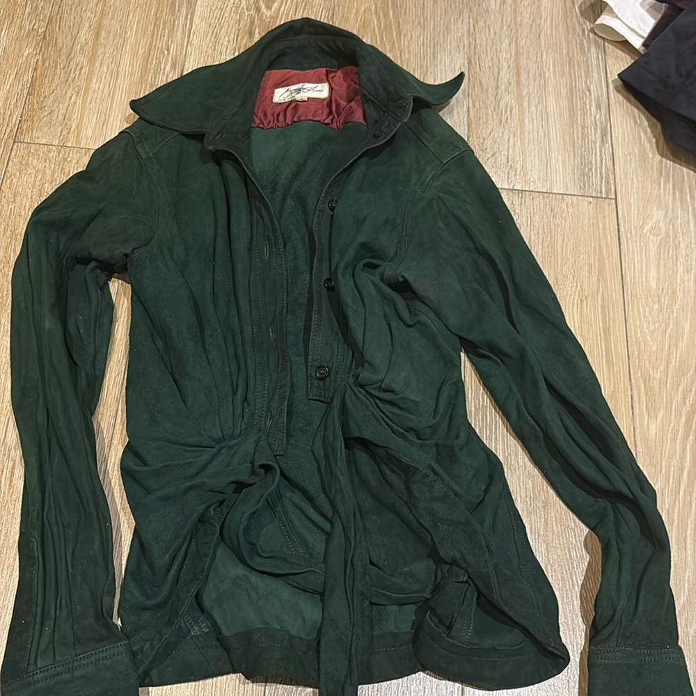 Byron Lars Green Suede Jacket